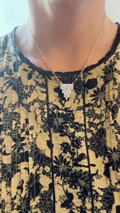 Collier époque Art Déco, diamants
