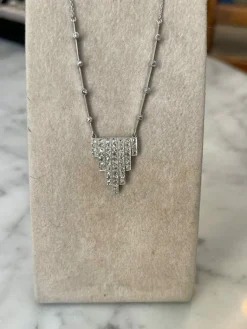 Collier époque Art Déco, diamants