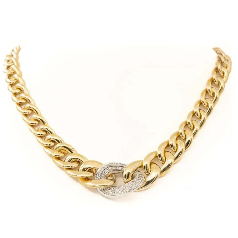 Collier Ras de cou Or jaune Diamant