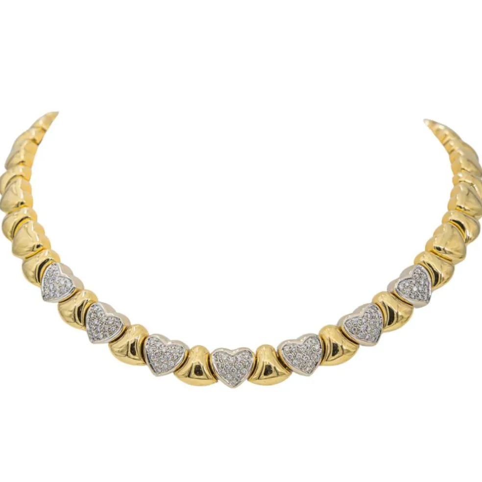 Collier Ras de cou Or jaune Diamant