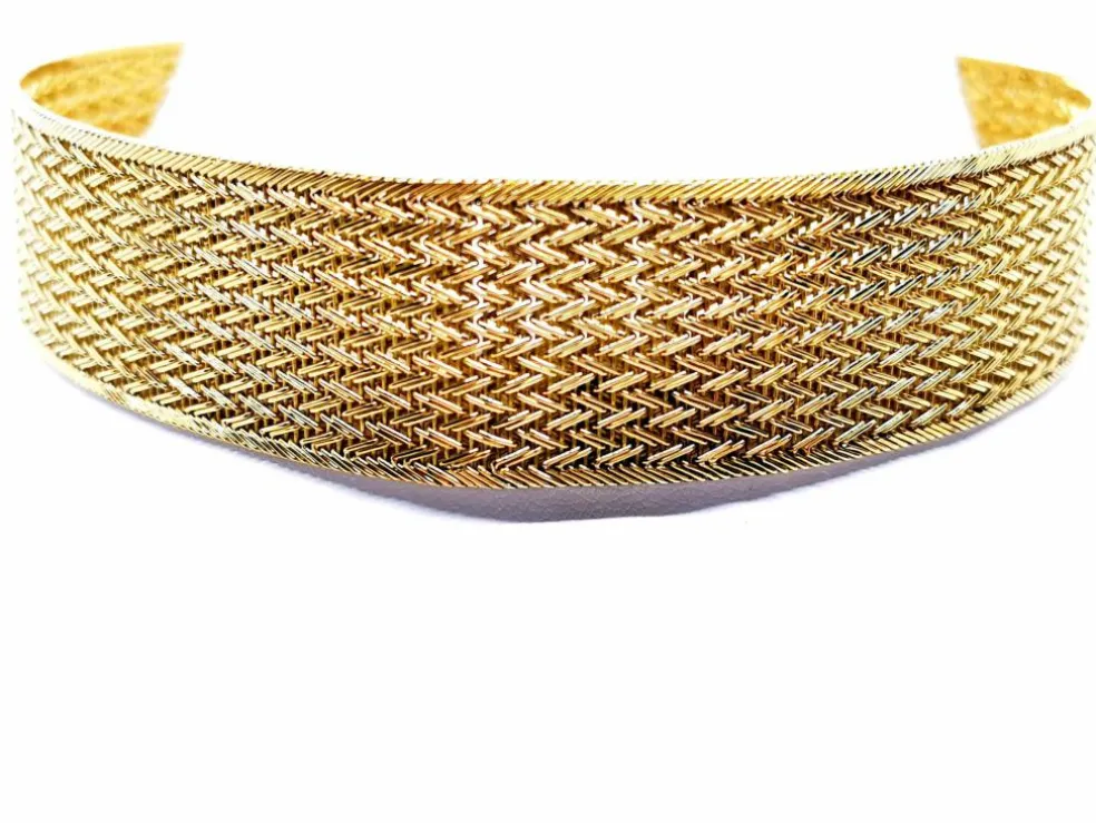 Collier Ras de cou Or jaune Perle