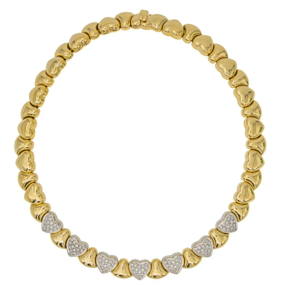 Collier Ras de cou Or jaune Diamant