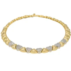 Collier Ras de cou Or jaune Diamant