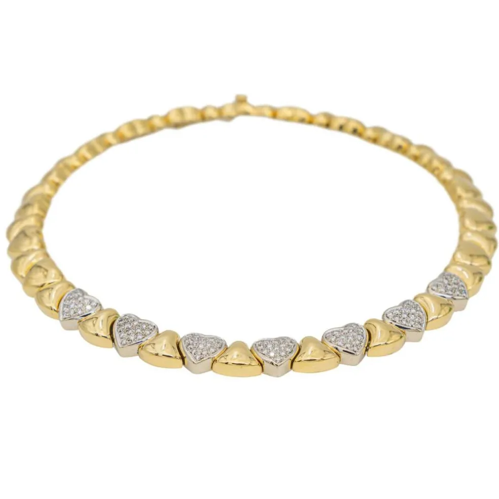 Collier Ras de cou Or jaune Diamant
