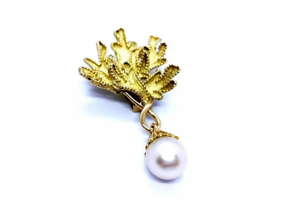 Collier Ras de cou Or jaune Perle