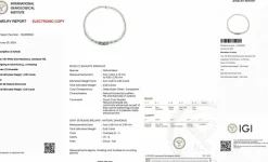 Collier ras du cou diamants et émeraudes certificat IGI
