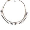 Collier ras du cou en saphir arc-en-ciel et diamant