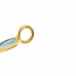 Collier ras du cou émail bleu