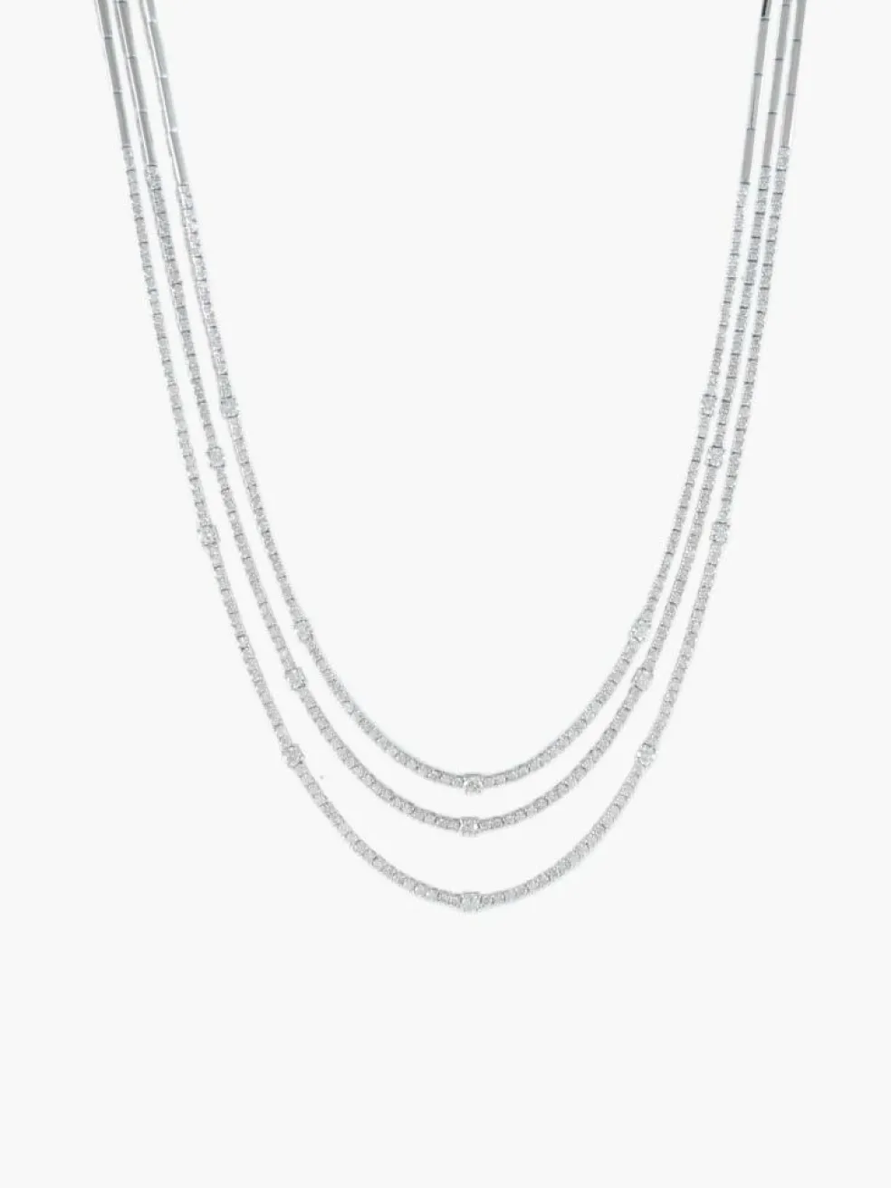 COLLIER RIVIERE OR & DIAMANTS