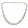 Collier rivière de diamants or blanc