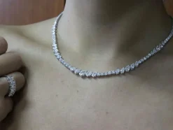 Collier rivière de diamants Or blanc