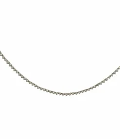 Collier rivière de diamants or blanc