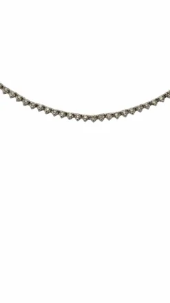 Collier rivière de diamants or blanc