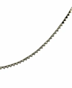 Collier rivière de diamants or blanc