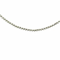 Collier rivière de diamants or blanc