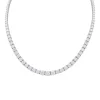 Collier rivière diamants en or blanc.