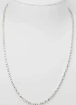 Collier Rivière Diamants Or Blanc