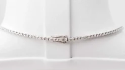 Collier Rivière Diamants Or Blanc