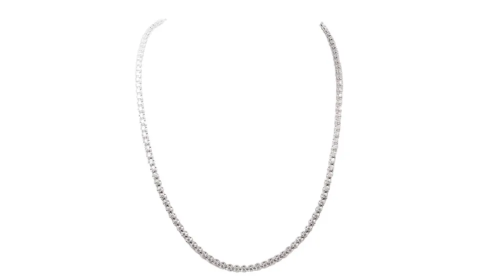 Collier rivière en or blanc et diamants