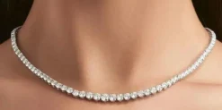 Collier rivière en Or blanc