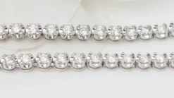 Collier rivière en or blanc et diamants