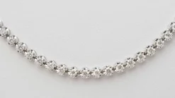 Collier rivière en or blanc et diamants