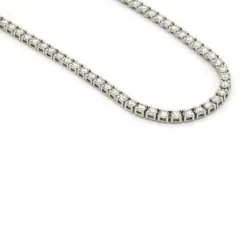 Collier rivière or blanc diamants