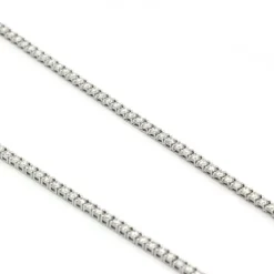 Collier rivière or blanc diamants