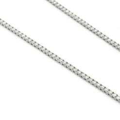 Collier rivière or blanc diamants