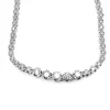 Collier Rivière or blanc et diamants 2,6 ct