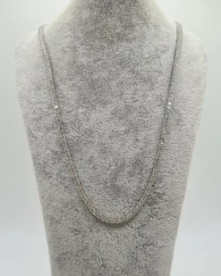 Collier rivière or blanc sertie de diamants