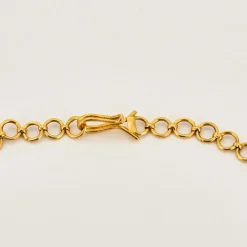 Collier Rivière Rouge or jaune, rubis