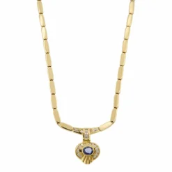 Collier saphir et diamants