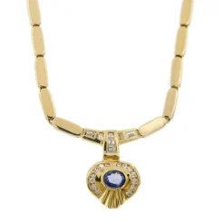 Collier saphir et diamants
