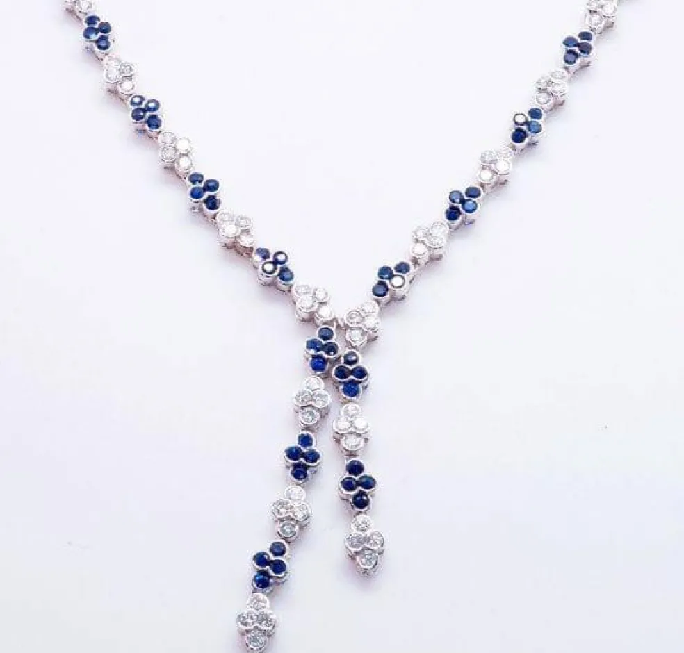 Collier Saphirs Diamants