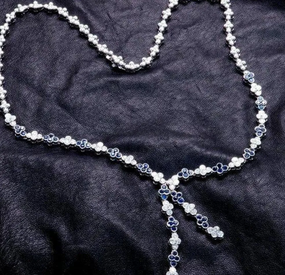 Collier Saphirs Diamants
