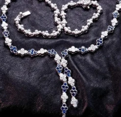 Collier Saphirs Diamants