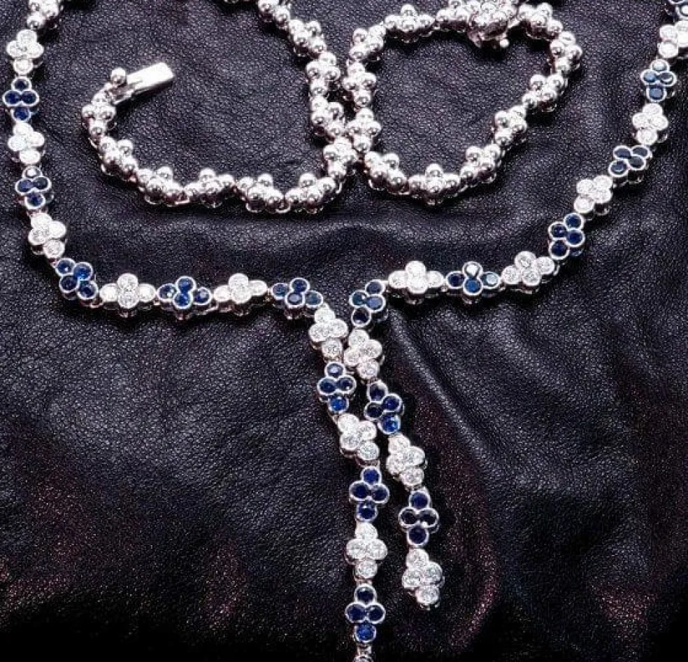 Collier Saphirs Diamants