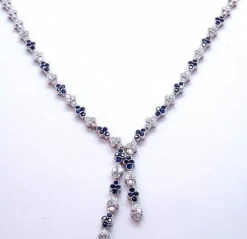 Collier Saphirs Diamants