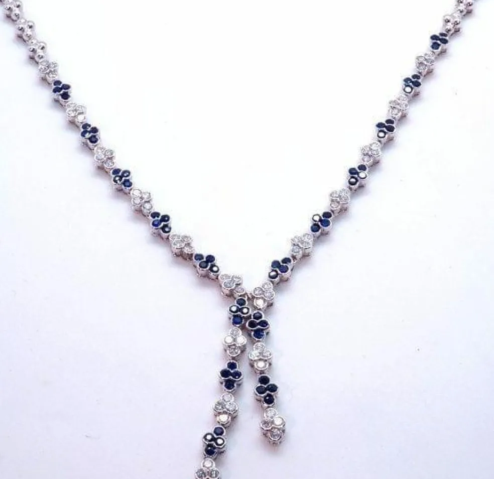 Collier Saphirs Diamants