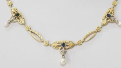 Collier Saphirs, Perles & Diamants