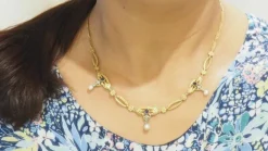 Collier Saphirs, Perles & Diamants