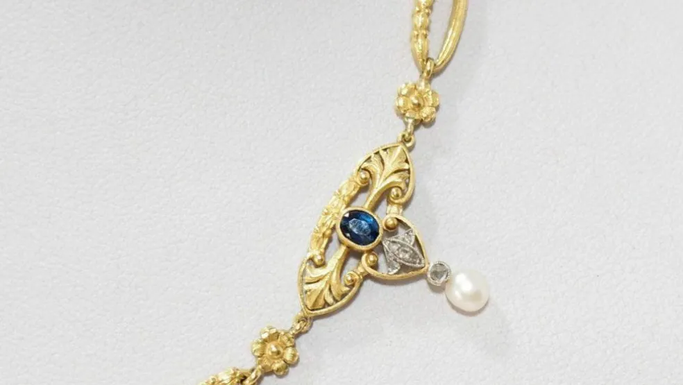 Collier Saphirs, Perles & Diamants