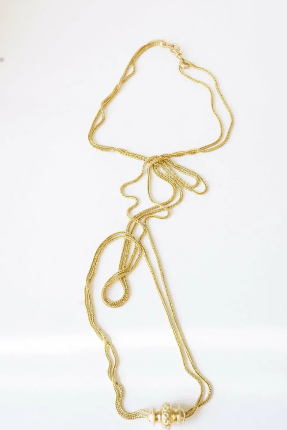 Collier sautoir Napoléon III, giletière avec coulant