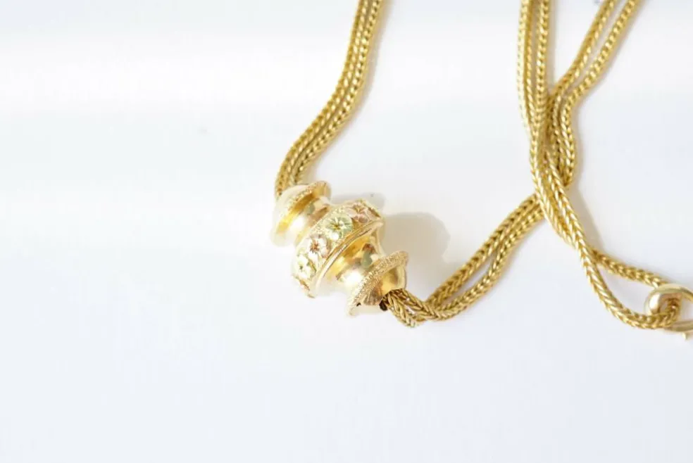 Collier sautoir Napoléon III, giletière avec coulant
