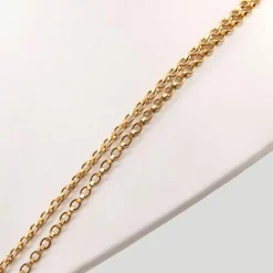 Collier sautoir or jaune