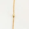 Collier Sautoir or jaune perles de cultures
