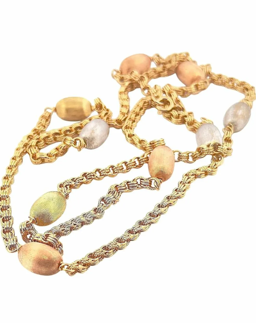 Collier sautoir 3ors 18 carats
