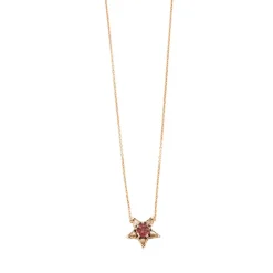 Collier Selim Mouzannar Tourmaline Rose Diamants Or Rose