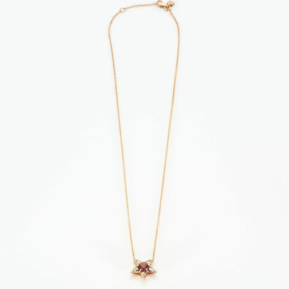 Collier Selim Mouzannar Tourmaline Rose Diamants Or Rose